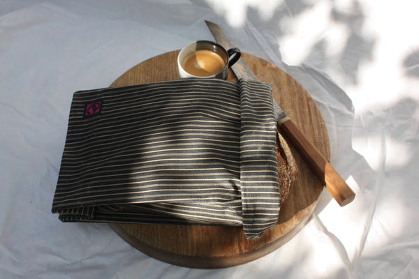 Peckham Cloth - Beeswax Bread Bag - Linen Stripe