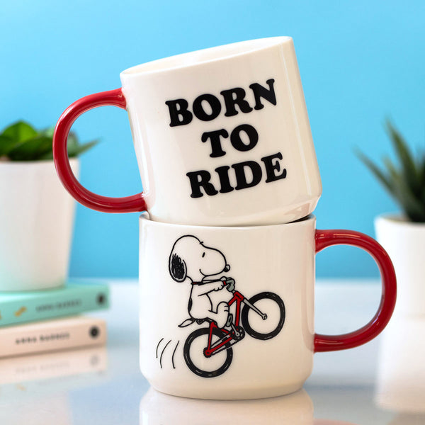 Peanuts Born To Ride Mug