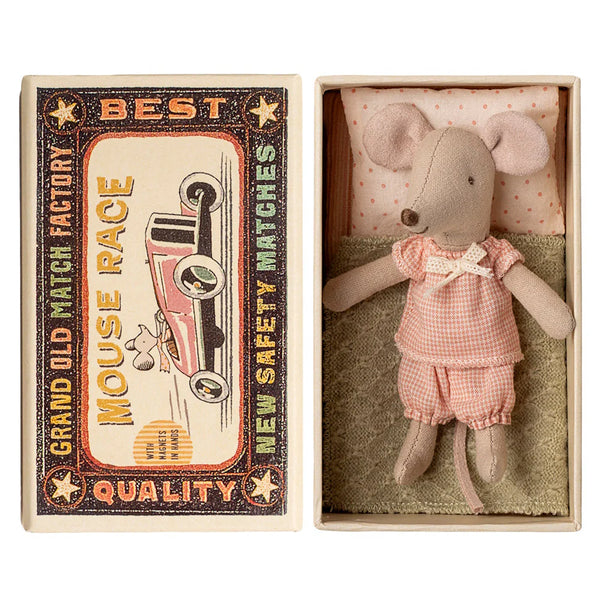 Little Sister Mouse in a Matchbox