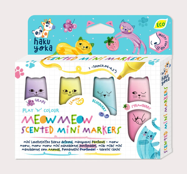 Haku Yoka Meow Meow Scented Mini Markers