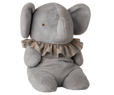 Elephant Plush - Big - Blue/Grey