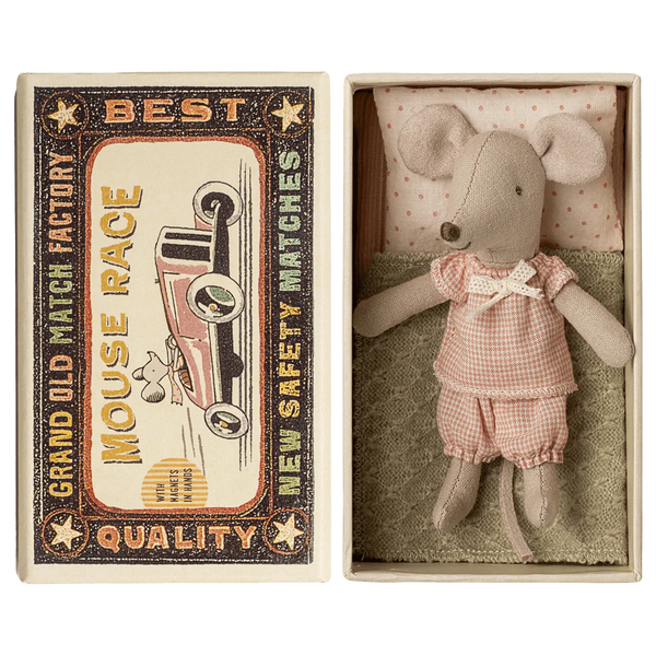 Little Sister Mouse in Matchbox