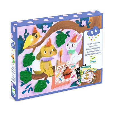 Djeco Foam Collage - Sparkling Parties
