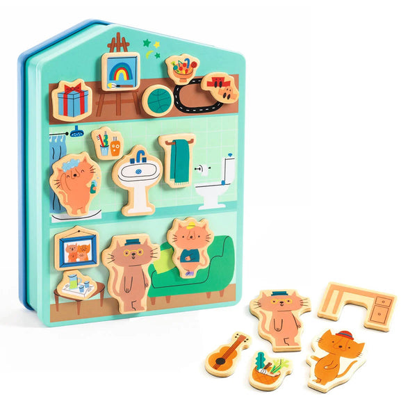 Djeco Wooden Magnetic House
