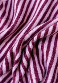 Merino Wool Triangle Scarf in Pink Stripe