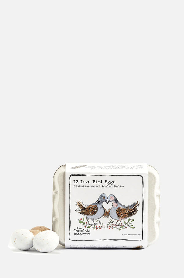 12 Chocolate Love Bird Eggs