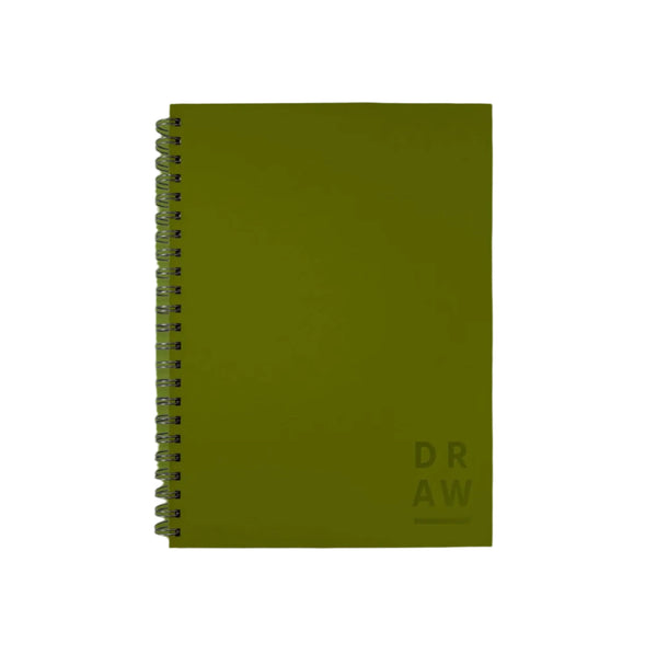 A4 Spiral Bound Sketchbook - Khaki