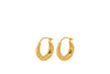 Small Coastline Earrings - Gold Plated