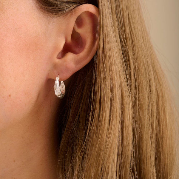 Pernille Corydon - Small Coastline Earrings - Gold Plated