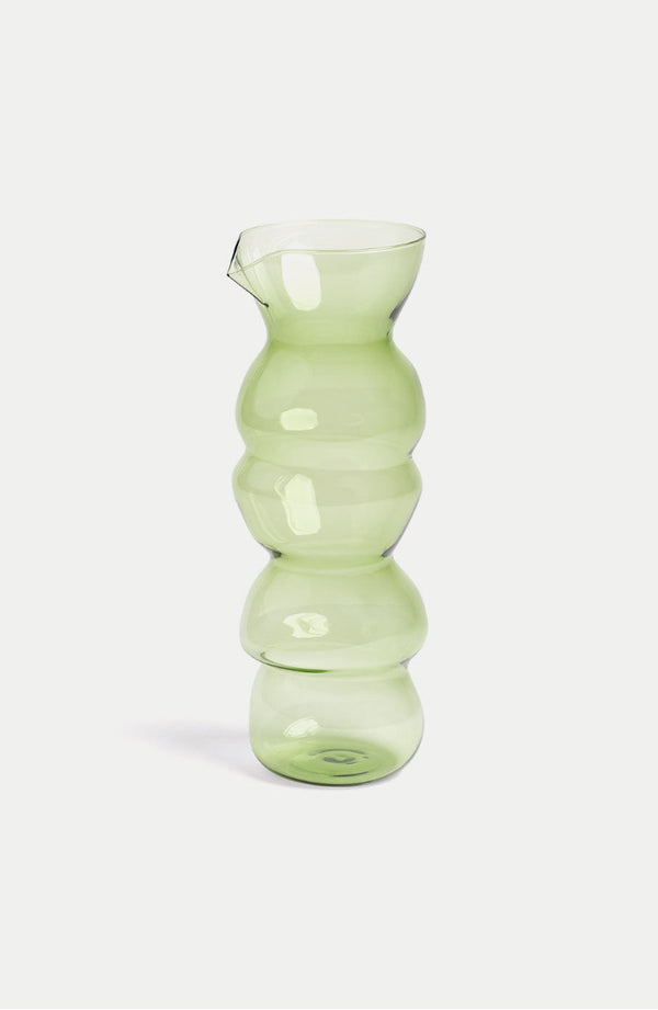 Glass Totem Carafe - Green