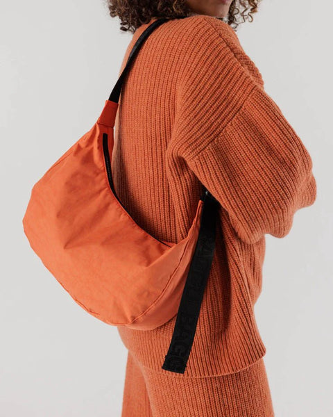 Baggu Nasturtium Medium Nylon Crescent Bag 
