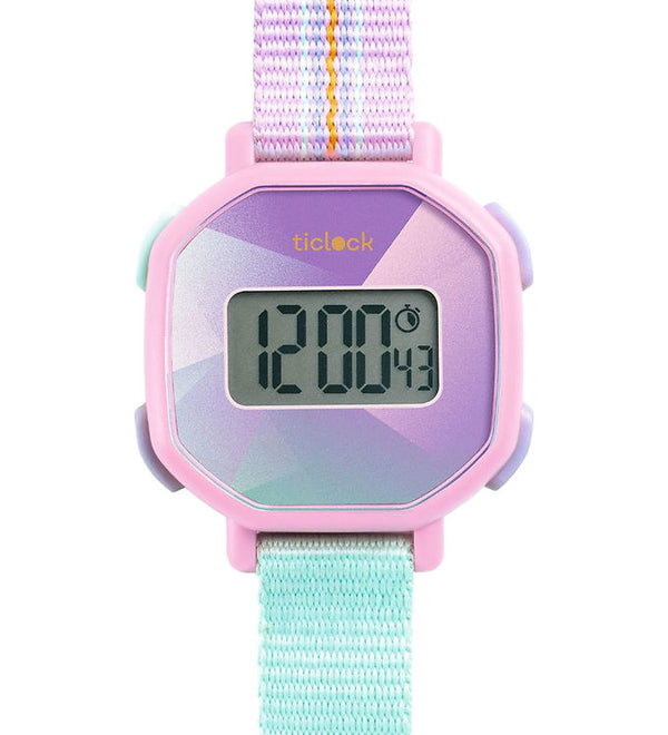 Purple Prisma Digital Watch