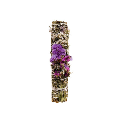 Large Juniper Smudge and Dried Flowers