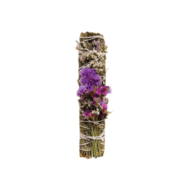 Large Juniper Smudge and Dried Flowers