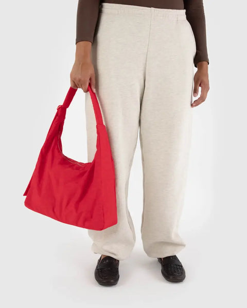 Nylon Shoulder Bag - Candy Apple Red