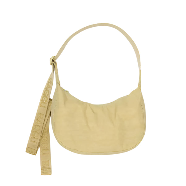 Small Nylon Crescent Bag - Butter