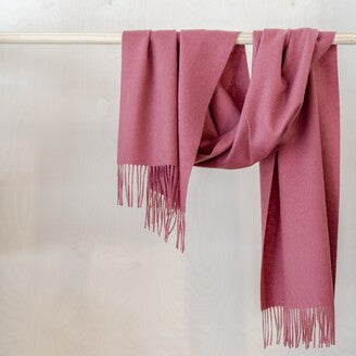 Lambswool Oversized Scarf in Rose