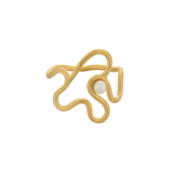 Bay Pearl Ring - Gold Plated