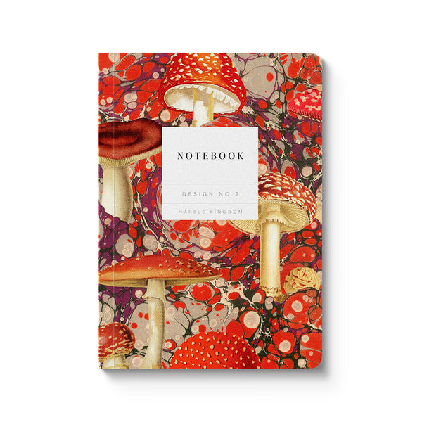 Kaleido Marble Fungi No.2 A6 Notebook - Lined