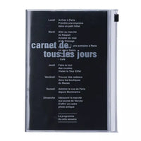 Mark's A6 Zipper Notebook DAYS - Black