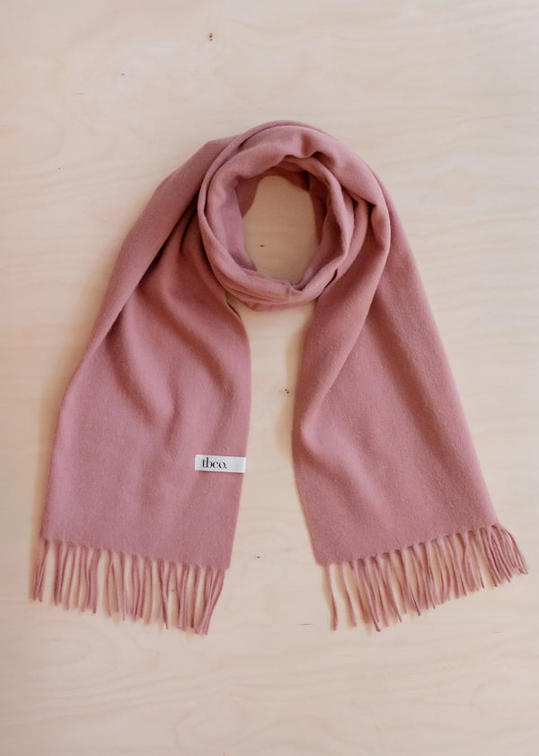 Lambswool Oversized Scarf in Blush