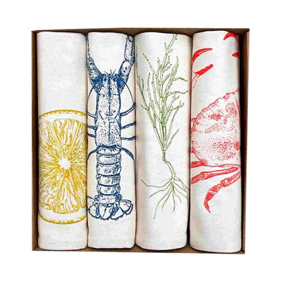 Napkin Gift Set of 4 - Seafood