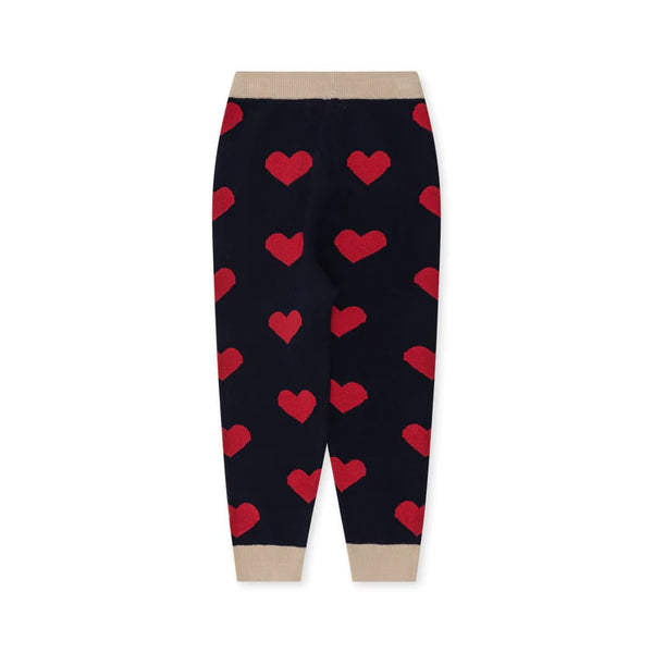 Konges Sløjd - Lapis Knit Pants - Navy Heart