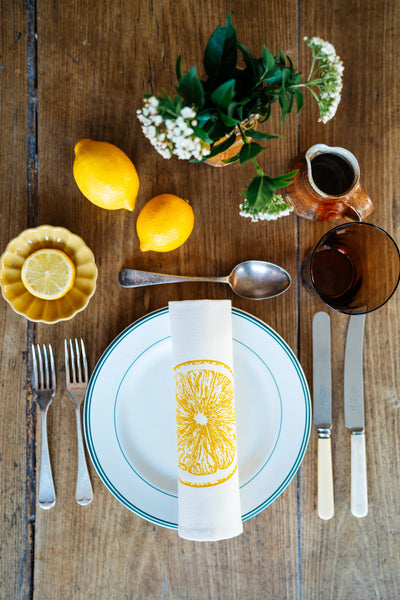 Napkin Gift Set of 6 - Lemon