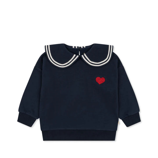 Konges Sløjd - Lou Betty Collar Sweatshirt - Total Eclipse