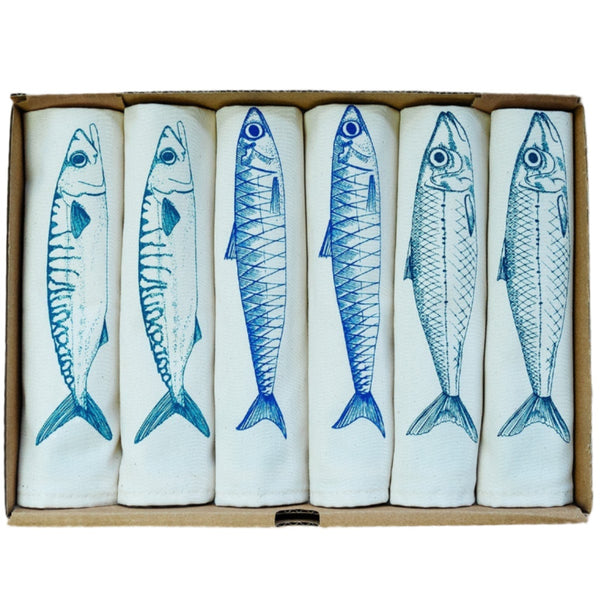 Napkin Gift Set of 6 - Fish