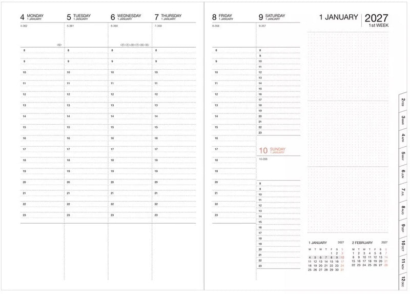 Mark's 2027 Diary A5 Colors - Purple