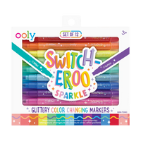 Switch-Eroo! Sparkle Glittery Colour-Changing Markers - Set of 12