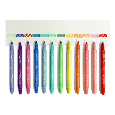 Switch-Eroo! Sparkle Glittery Colour-Changing Markers - Set of 12