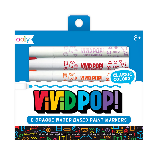 Vivid Pop! Classic Paint Markers - Set of 8