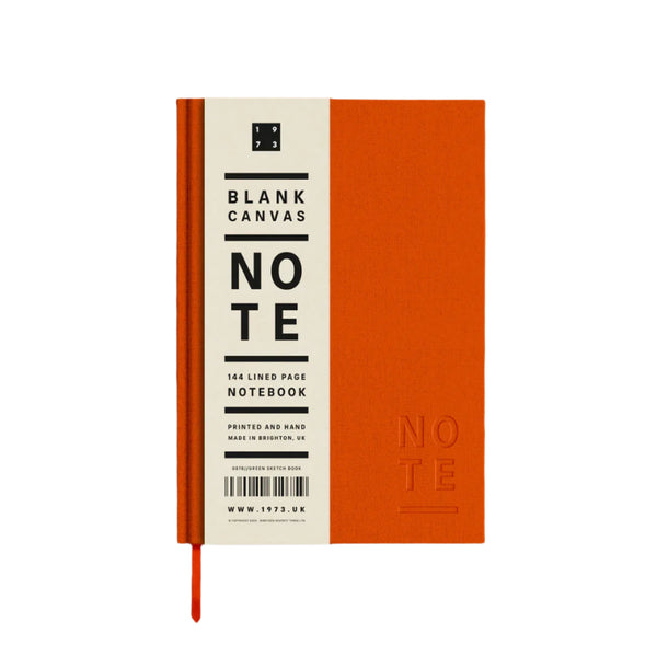 A5 Lined Notebook - Orange