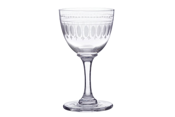 Liqueur Glasses with Ovals Design - Set of 6