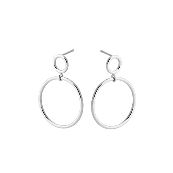 Globe Earrings - Silver