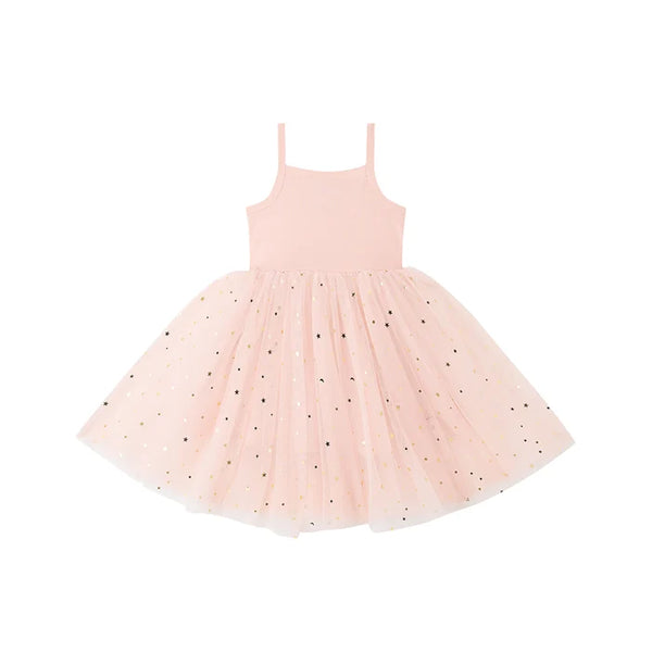 Pale Pink With Gold Moon & Stars Dress