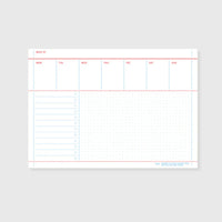 Flat Notepad (A5) Weekly