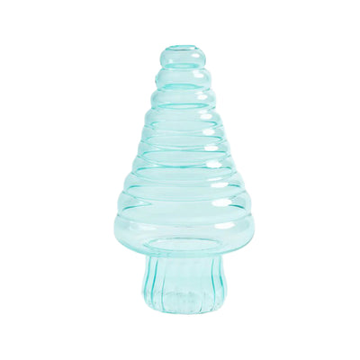 Pine Tree Glass Vase - Blue