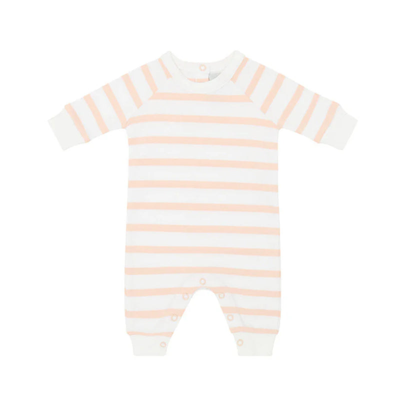 Powder Pink & White Striped All-in-One