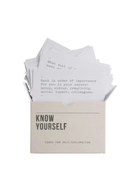 Know Yourself Prompts Card Set
