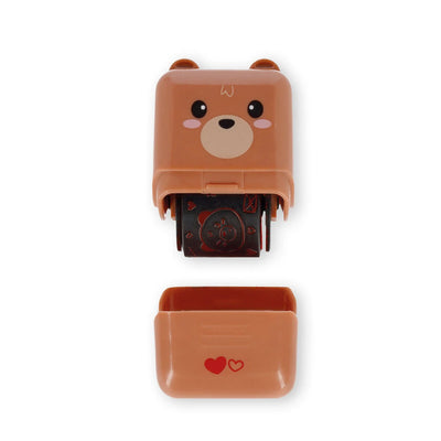 Decorative Roller Stamp and Pen - Teddy Bear