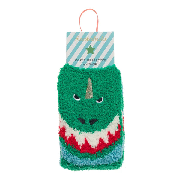 Dinosaur Cosy Slipper Socks