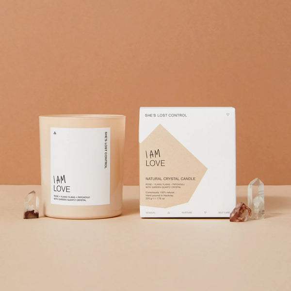 She’s Lost Control - I AM LOVE - NATURAL CRYSTAL CANDLE