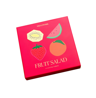 Fruit Salad Cocktail Napkins - Set Of 4