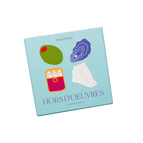 Hors D'Oeuvres Cocktail Napkins - Set Of 4