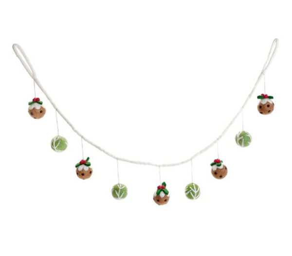 Amica - Sprout & Christmas Pudding Garland