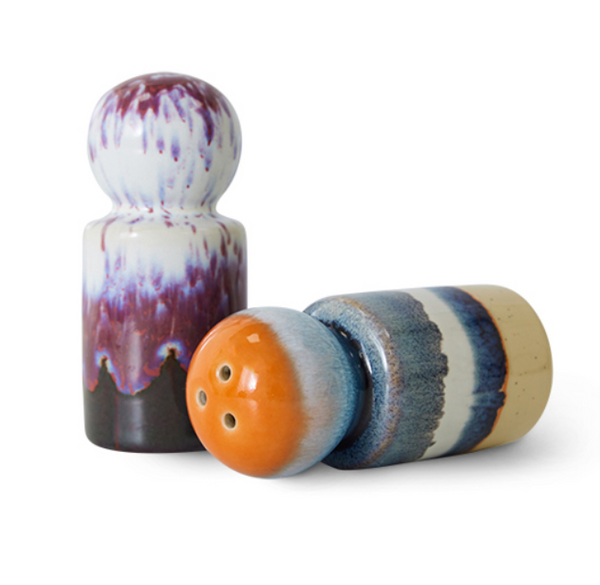 70s Ceramics Salt & Pepper Jar - Stargaze