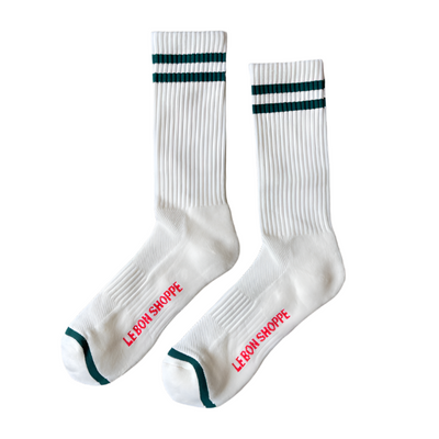 Extended Boyfriend Socks - Parchment